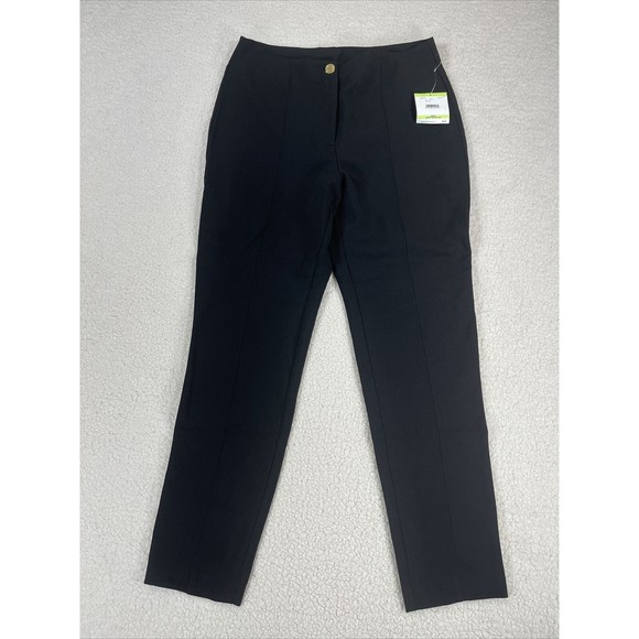 NWT Anne Klein Women’s Size 4 Black High Rise Pants‎ - Picture 1 of 10